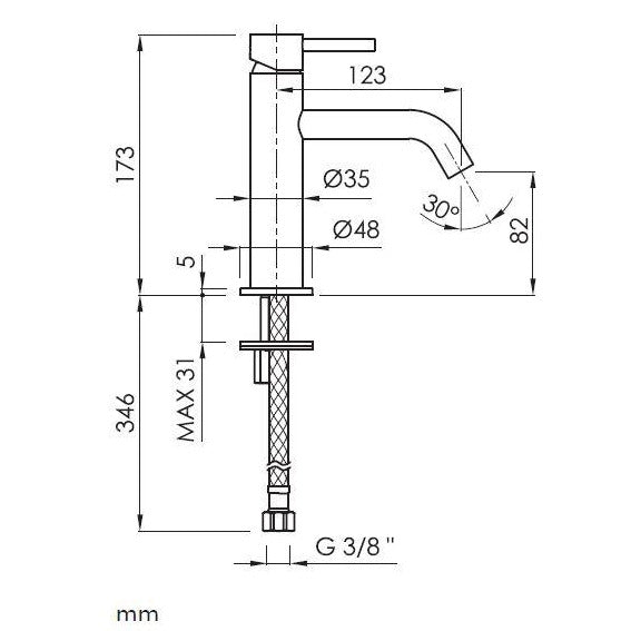 Robinet mitigeur lavabo LOOP 6 coloris