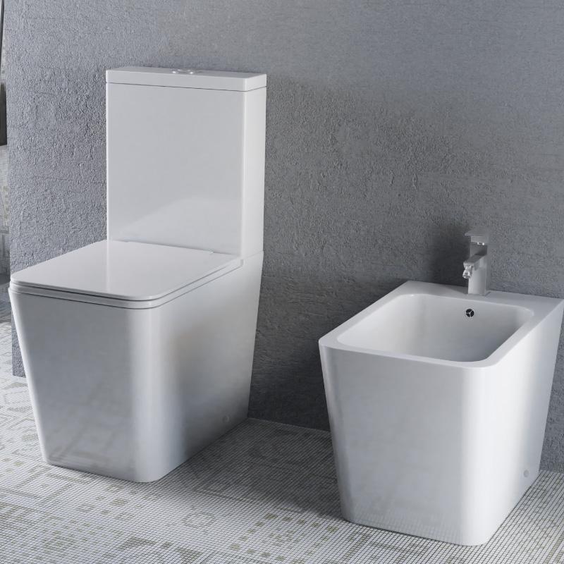 Toilette WC à poser PISA en céramique - Le Monde du Bain