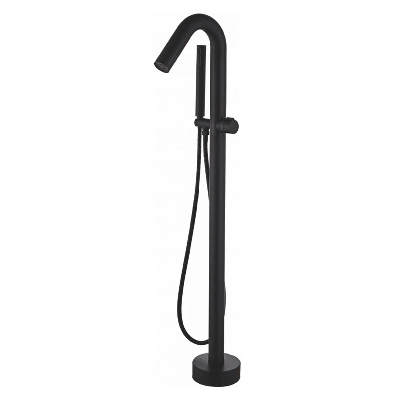 Robinet mitigeur bain/douche sur pied PILOS noir mat