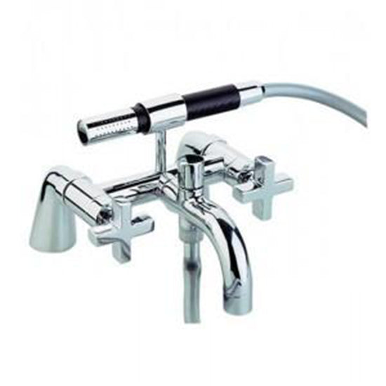 Robinet mitigeur bain/douche sur plage CISAL BARCELONA pour baignoire avec douchette