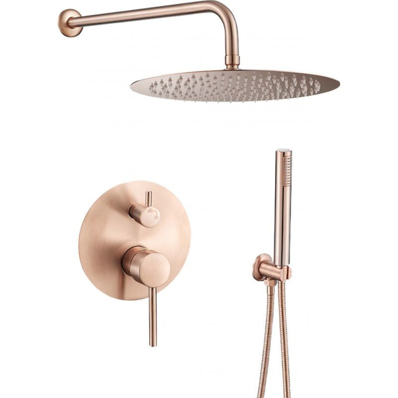 Kit de douche à encastrer TIKO rose doré