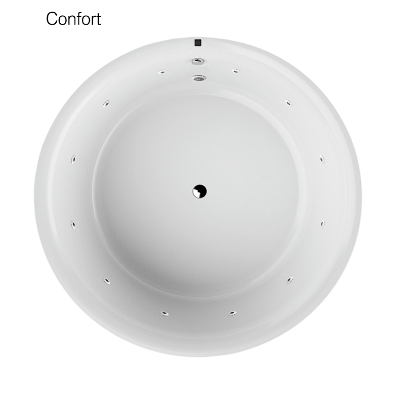 Baignoire balnéo design ronde COPLA blanche - Le Monde du Bain