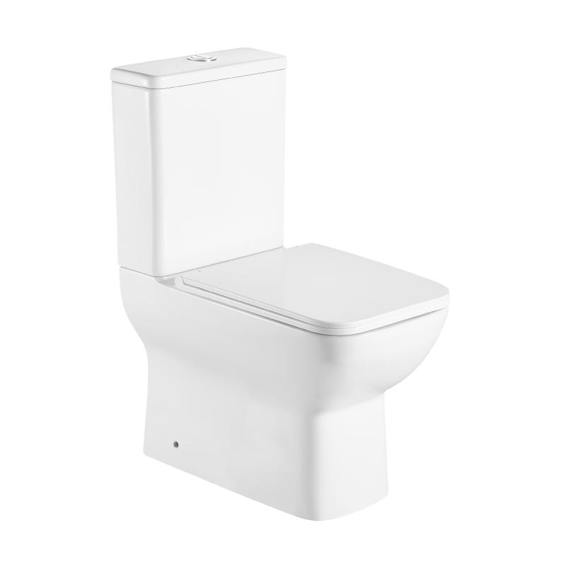 Toilette WC à poser CRETA en céramique blanche - Le Monde du Bain