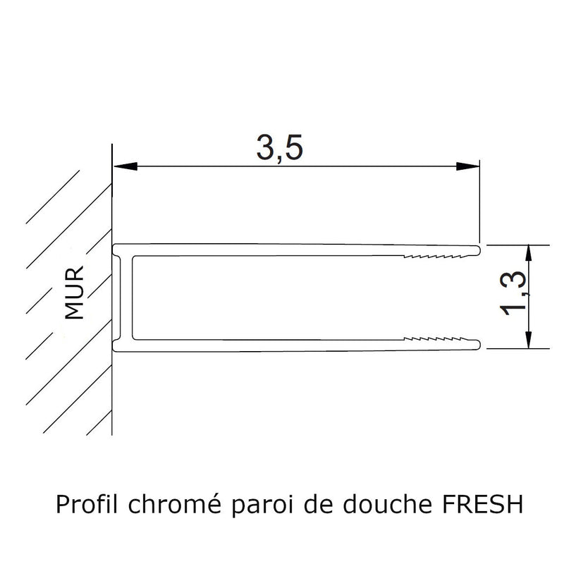 Paroi de douche fixe FRESH