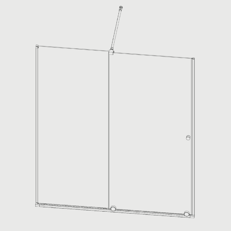 Paroi de douche fixe + Porte coulissante VOLARÉ