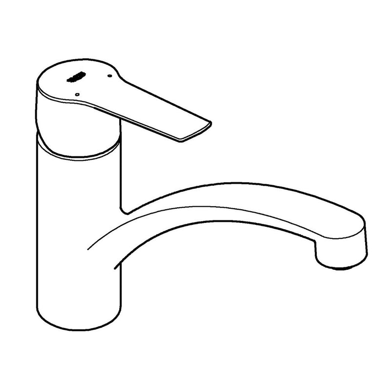 GROHE Start Mitigeur monocommande pour évier 1/2" bec plat