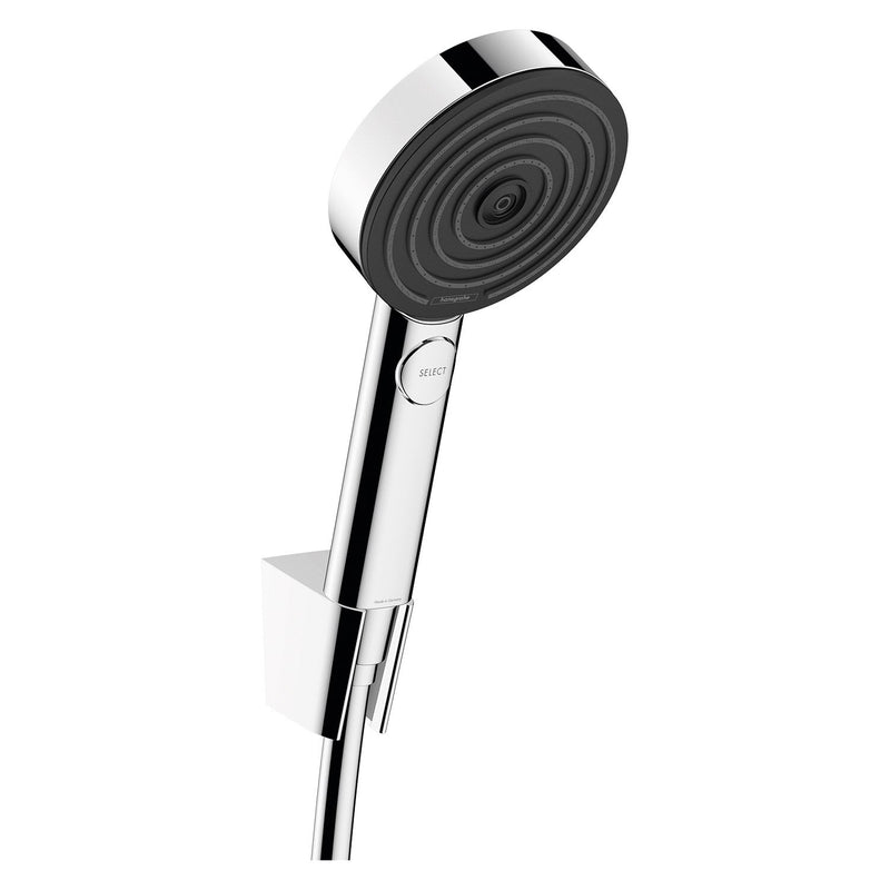 hansgrohe Pulsify Select S Set de support de pomme de douche 105 3 jets Relaxation avec flexible de douche