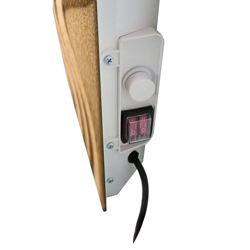 Radiateur sèche-serviettes électrique 1200 W noir