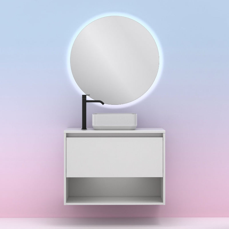 Meuble salle de bain NIWA 80 cm. Blanc Brillant