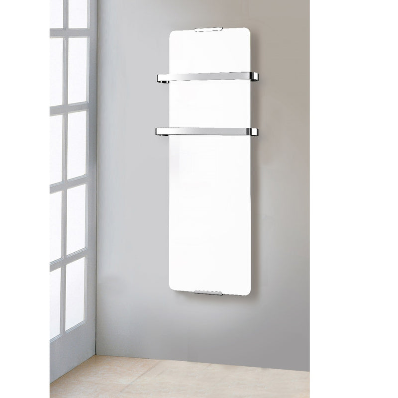 Radiateur sèche-serviettes électrique 1200 W blanc