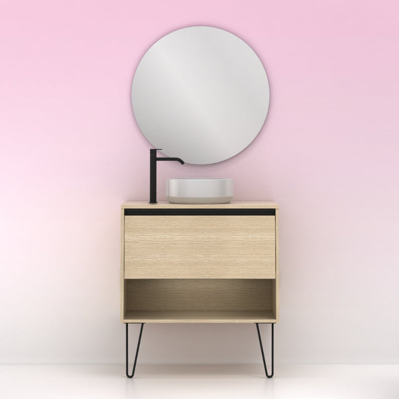 Meuble salle de bainYoko 80 cm. Chêne sablé